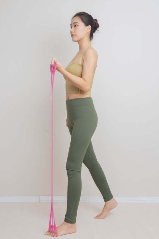 Съпротивителна лента с форма на осем от TPE за оформяне на гърба и раменете и разширяване на гърдите – фитнес и йога, марка akechi kenkou