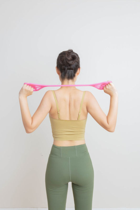 Съпротивителна лента с форма на осем от TPE за оформяне на гърба и раменете и разширяване на гърдите – фитнес и йога, марка akechi kenkou