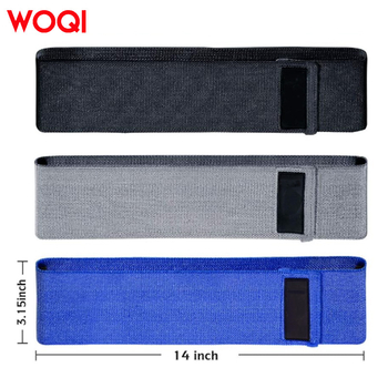 WOQI set elastičnih traka/špage za jogu za vježbanje nogu s kukom krugom — poliester-pamučni materijal, fitness oprema (3 seta)