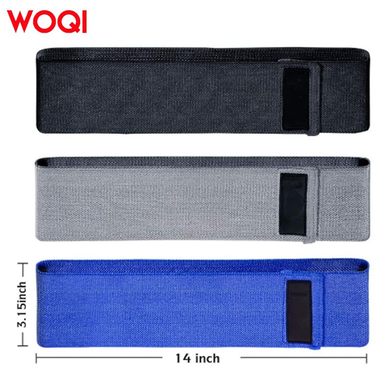 WOQI set elastičnih traka/špage za jogu za vježbanje nogu s kukom krugom — poliester-pamučni materijal, fitness oprema (3 seta)