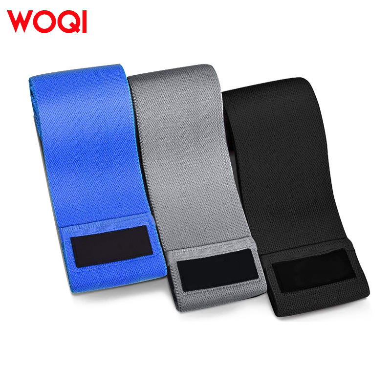 WOQI set elastičnih traka/špage za jogu za vježbanje nogu s kukom krugom — poliester-pamučni materijal, fitness oprema (3 seta)