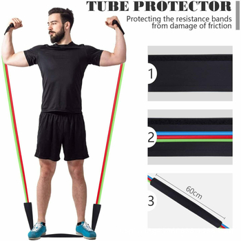 11 dalių TPR tempimo lyno komplektas – fitneso įranga, sveikatingumo masažui, suaugusiems