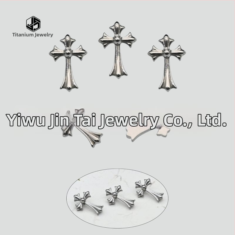 Овеци от титиева сплав F136 за пирсинг с гравиран текстов дизайн – унисекс, винтидж стил, серия Princess