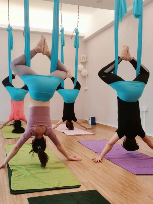 Oron set hamac pentru yoga aeriană – poliester, microelastic, anti-gravitație