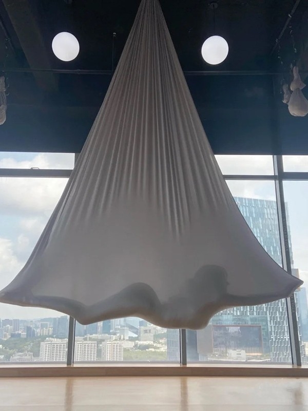 Oron set hamac pentru yoga aeriană – poliester, microelastic, anti-gravitație