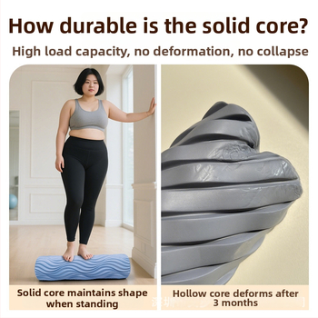 Profesionālais EVA putu rulītis jogai un masāžai – ciets rulītis muskuļu atslābināšanai, muguras masāžai un kāju fitnesam