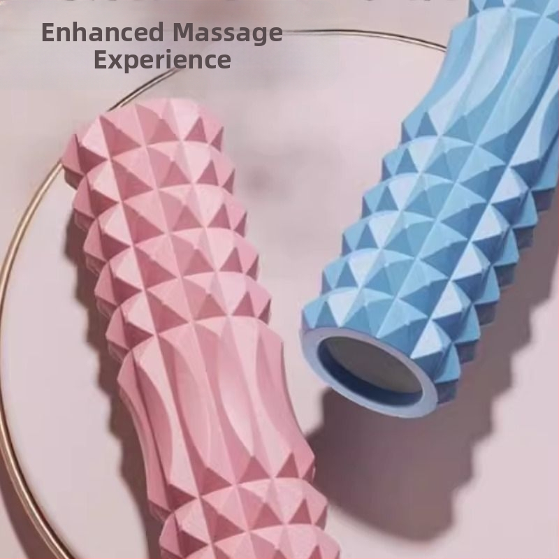 Putu masāžas vālītis kāju muskuļu atslābināšanai, jogas aprīkojums, materiāls: zīda zieds