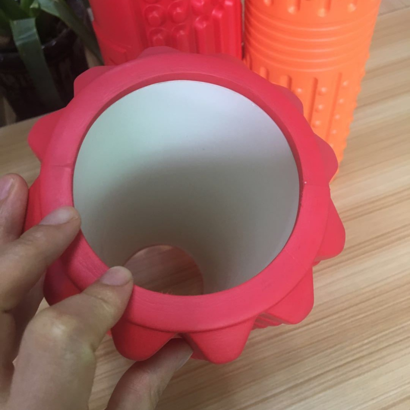 Coloană de yoga EVA goală, în formă de dinte de lup, bară de echilibru din spumă pentru Pilates și fitness