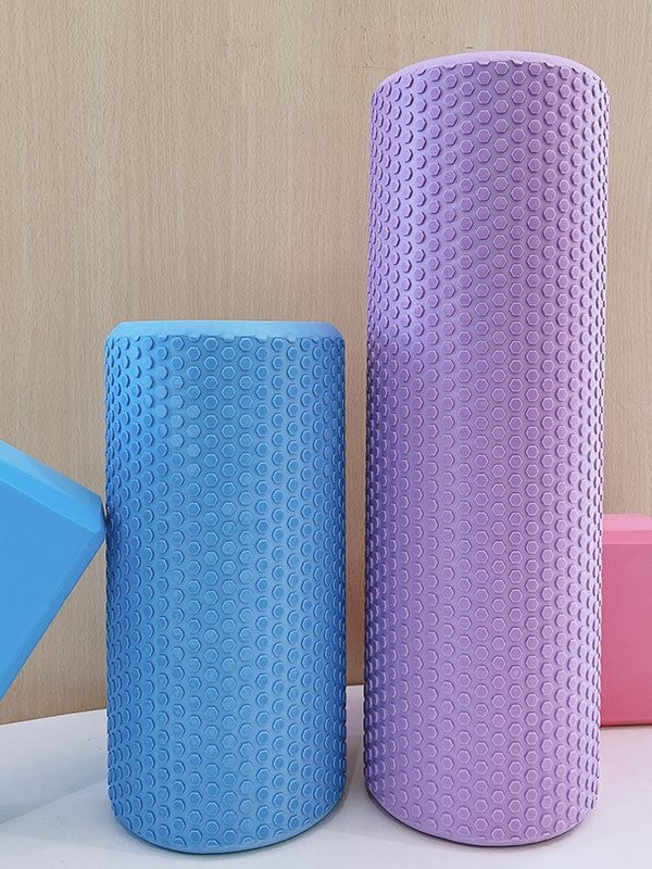 EVA jogas kolonna ar cietu putu kātu, sešstūraina tekstūra – Hongbuji, Pilates un jogai