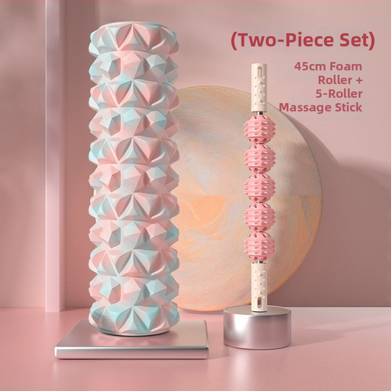 Putu masas veltņis masāžai – muskulu atslābināšanai un kāju masāžai, fitnesa un jogas iekārta; Materiāls: PP