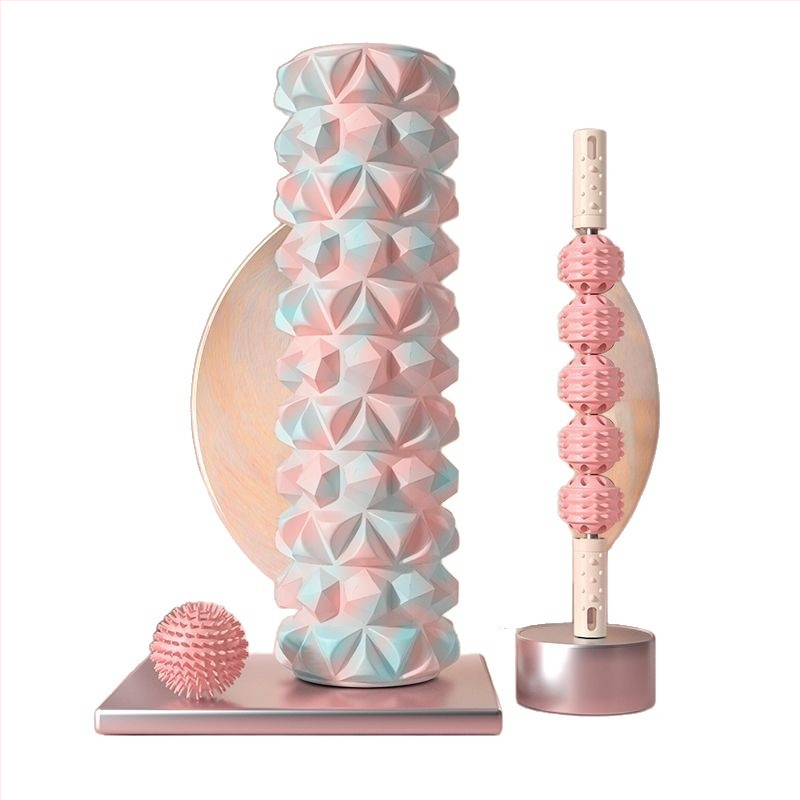 Putu masas veltņis masāžai – muskulu atslābināšanai un kāju masāžai, fitnesa un jogas iekārta; Materiāls: PP