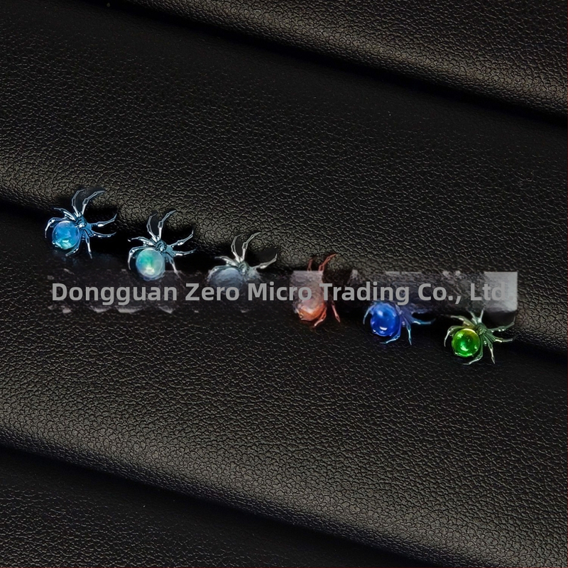 О Edel? Обеци от анодизирана F136 титиева сплав с диамантна обработка, форма: паяк, стил: тъмен вятър, унисекс