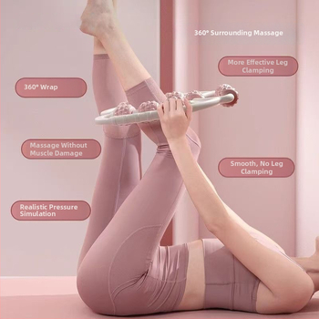 Deviņriteņu kāju masieris – apakšstilba rullis, putu rullis un adatu rullis muskuļu atslābināšanai; Svars: 245 g; Iepakojums: vienreizējais iepakojums; Izcelsme: Yiwu