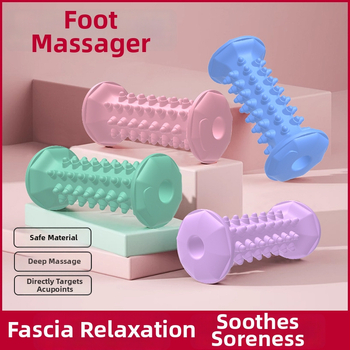 Колело за масаж на стъпала и йога валяк – Super billion, масажна пръчка/чук, за здравословен масаж и фитнес/красота, йога аксесоар