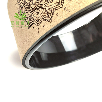 Youchang йога колело от корк за начинаещи – разтягане на гърба, масаж и пилатес ролер