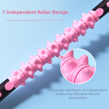 Масажна пръчка за прасци и гръб – меридиан фитнес ролер за йога и релаксация