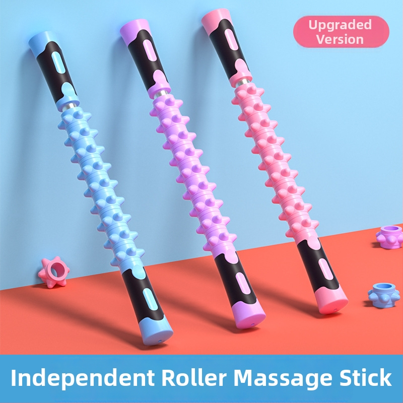 Масажна пръчка за прасци и гръб – меридиан фитнес ролер за йога и релаксация