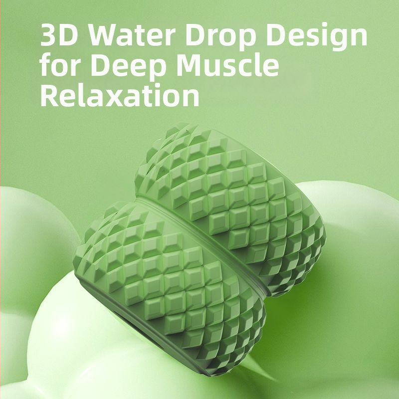 STKO kāju masāžas ierīce ar 26 riteņiem, gredzenveida forma – apakšstilba relaksācijai, PP materiāls