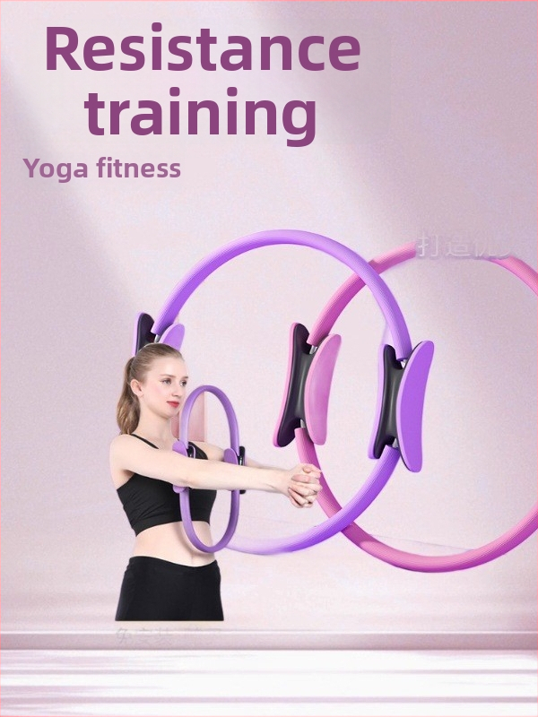 Pilates kör ívelt fogantyúval, üvegszálas+PP, magas rugalmasság