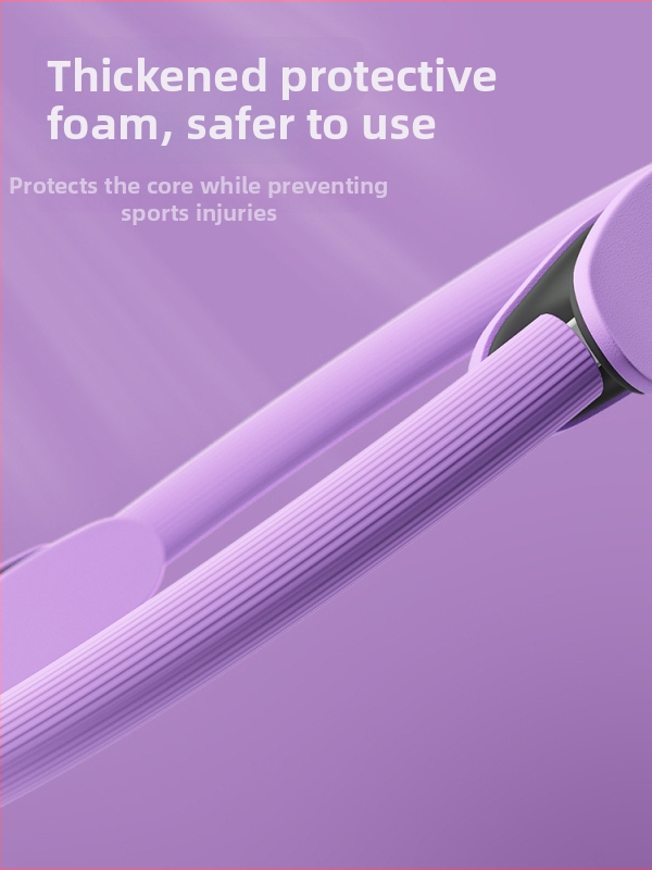 Pilates riņķis ar mēness formas rokturi, stikla šķiedras+PP, augsta elastība