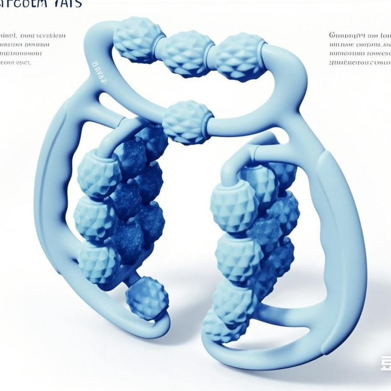 WORLDS ONE йога пръстен масажор със клип за крак и шипован масаж – масажор за прасци, многофункционален йога помощник, ABS