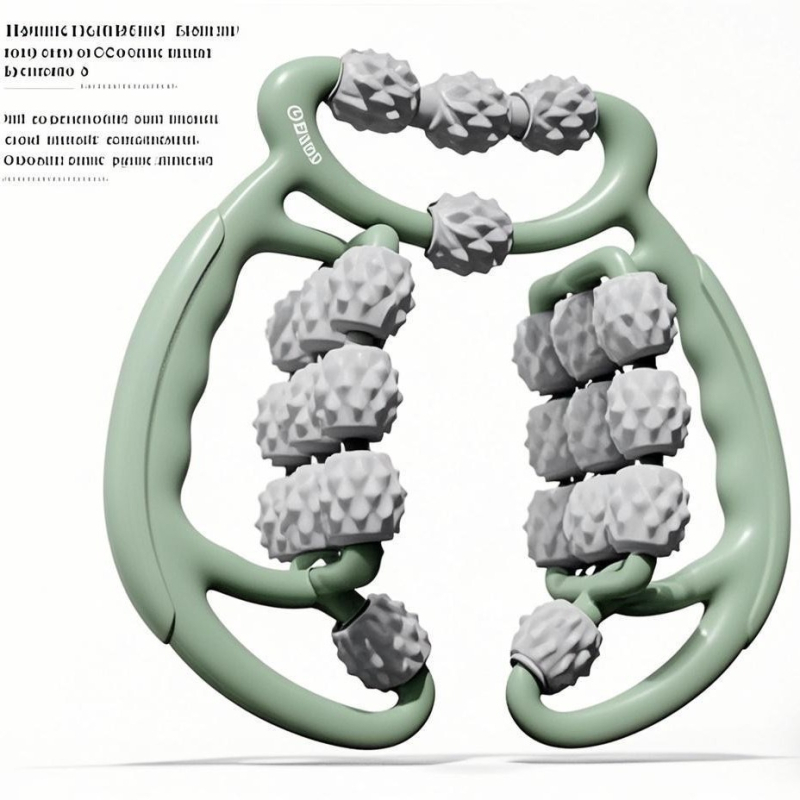 WORLDS ONE йога пръстен масажор със клип за крак и шипован масаж – масажор за прасци, многофункционален йога помощник, ABS