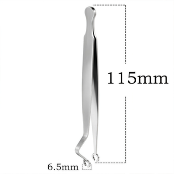 Пирсинг инструменти за пробиване от неръждаема стомана, кръгли позициониращи клещи, полирана повърхност, унисекс стил, индивидуално опаковани