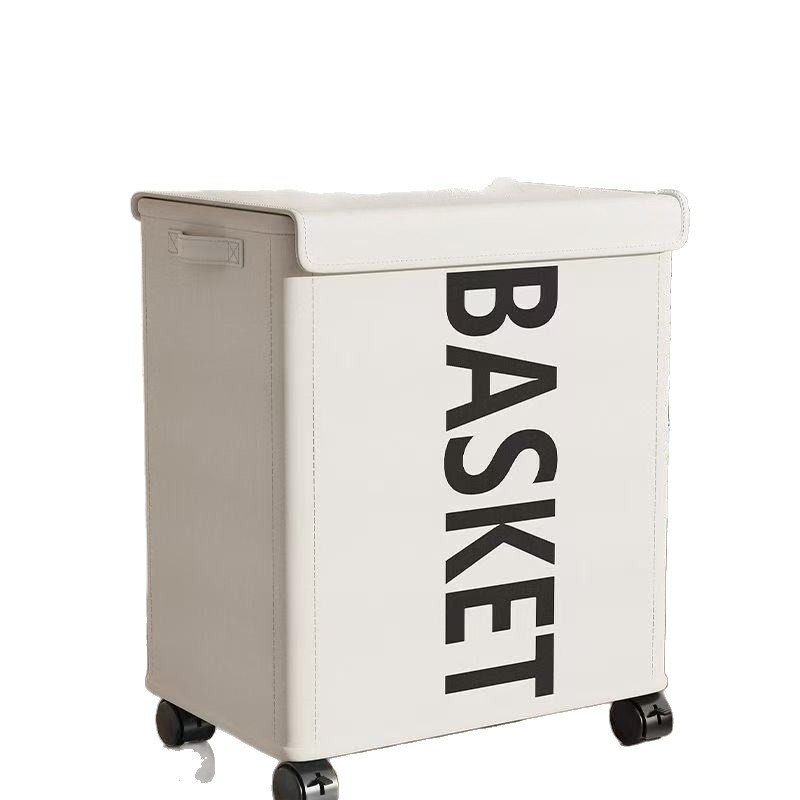 Oxford anyagú egyrekeszes ruhaszállító kosár görgőkkel, összecsukható