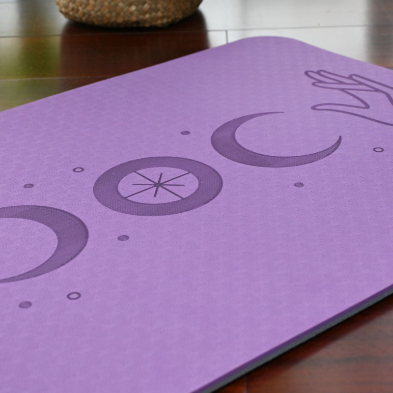 TPE jóga matrac, invertált támasztó párna, 8 mm vastagság, 300 g, edzéshez