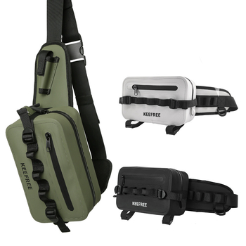 Geantă de talie impermeabilă pentru pescuit cu suport pentru undi și design crossbody, TPU material, brand uunee