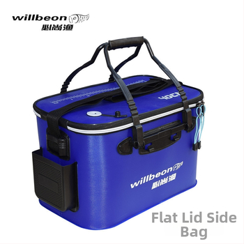 Skládací EVA kbelík na rybolov, vodotesná taška na morské rybárčenie, naplnenie návnady a inštalácia línie