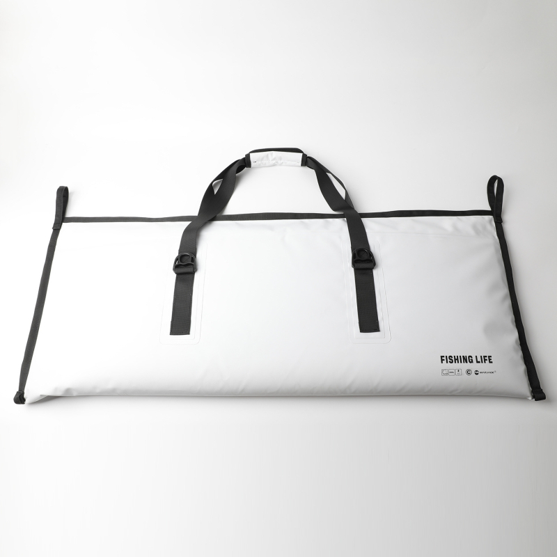 MARJAQE tengeri horgász táska szigetelt tárolást biztosít a halak frissességének megőrzéséhez, PVC, vízálló, légmentesen záródó cipzár