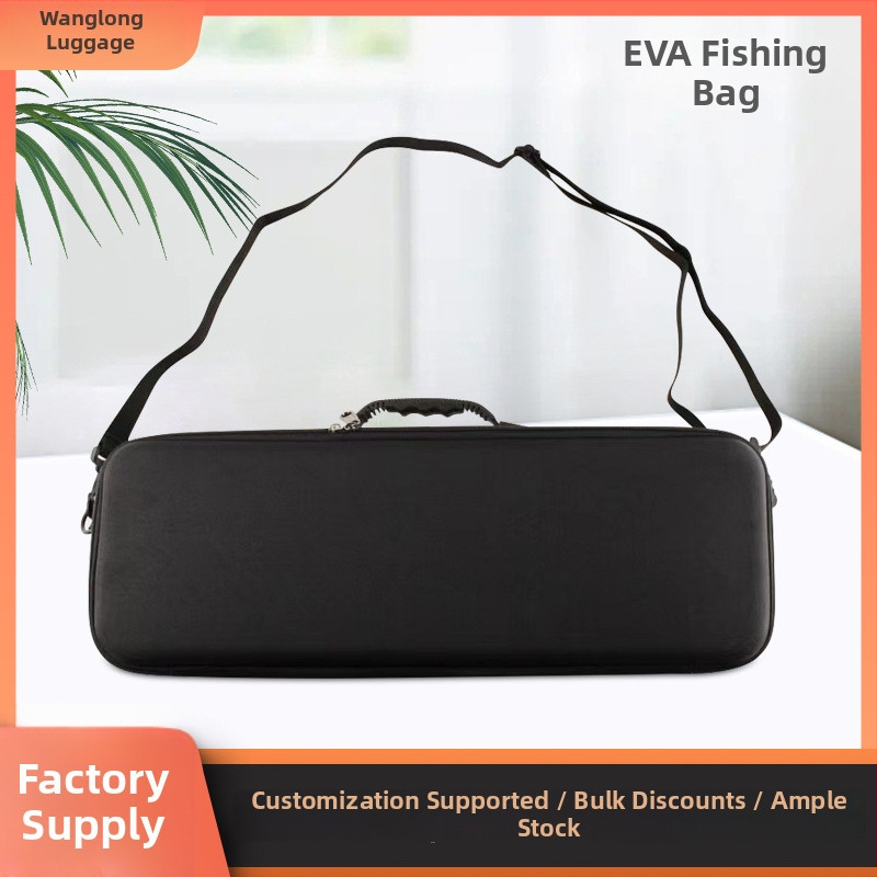 EVA чанта с твърд корпус за риболовни принадлежности – за пръчка, макари и аксесоари, преносима ръчна кутия за съхранение, не водоустойчива