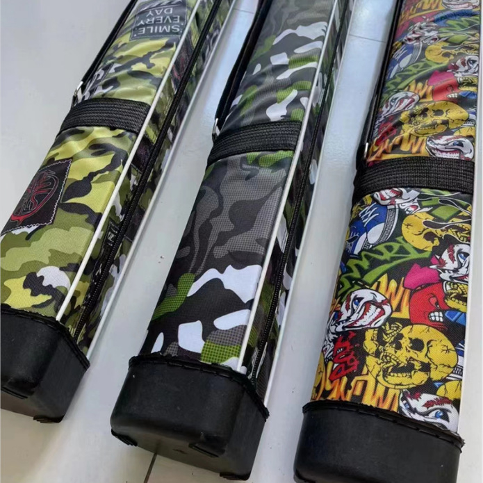 Taška na morské rybárstvo s maskovacím vzorom, nylonová, nepremokavá, na návnady, vlasec, prúty a navijaky.