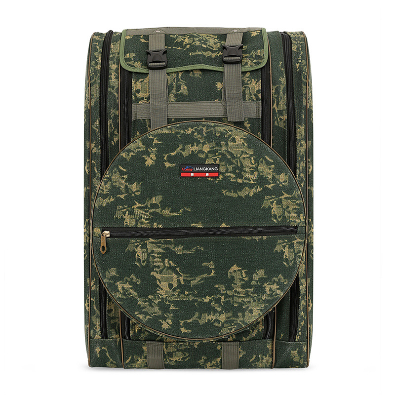 Канвас риболовен сак за оборудване, водоустойчива раница за въдици, макари, примки и линии