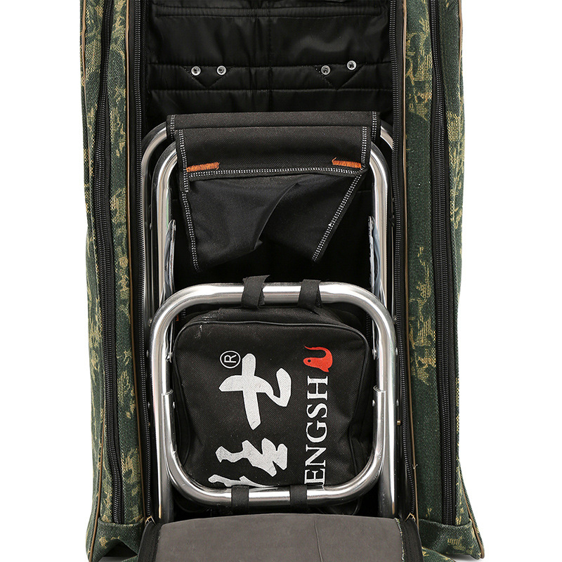 Канвас риболовен сак за оборудване, водоустойчива раница за въдици, макари, примки и линии