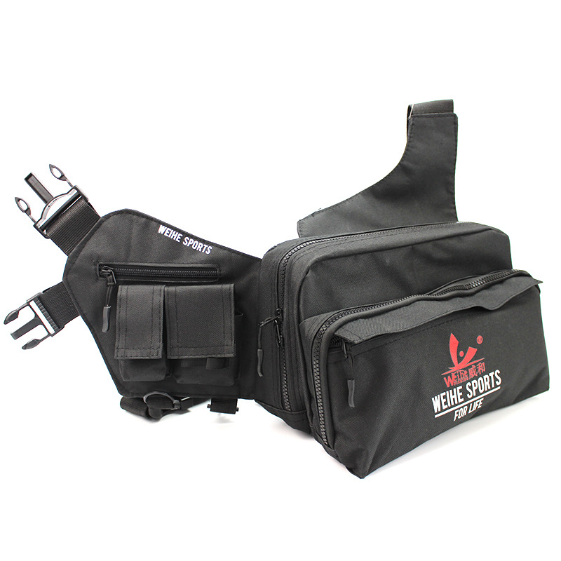 Weifishing платнена чанта за риболовни принадлежности с колан, водоустойчива, за съхранение на примамки, въдица, линия и макара