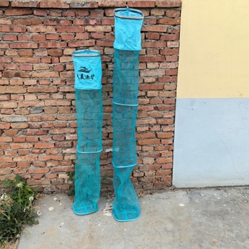 Алуминиево-сплавна риболовна мрежеста чанта, квадратен ръб, мрежа с малки отвори, защитен аксесоар