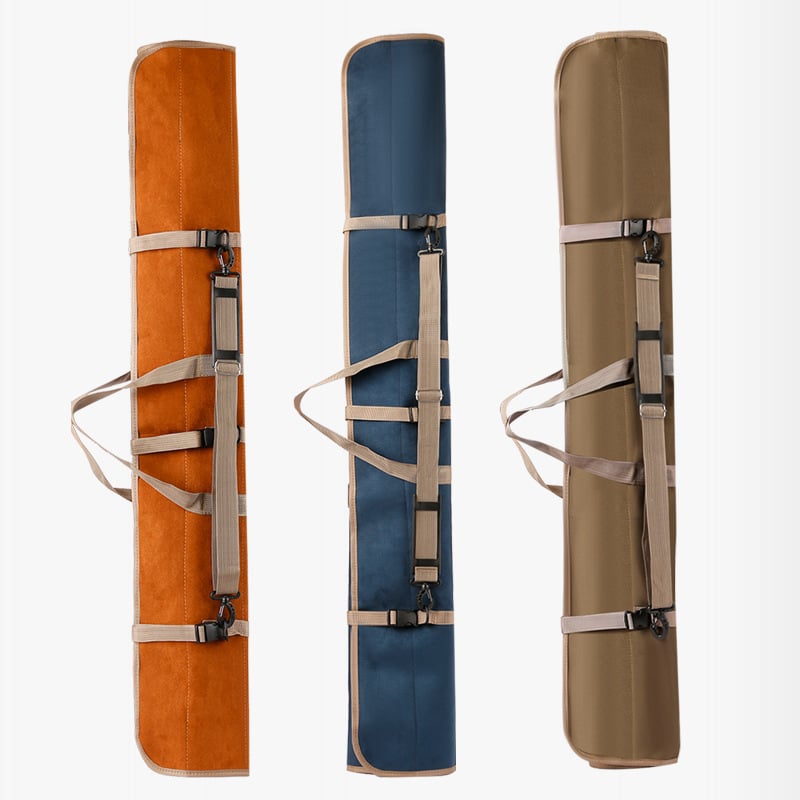 Shengxingda Голям капацитет риболовен багаж с отделение за пръчка от еленска кожа велур, ръчно и през рамо, лек