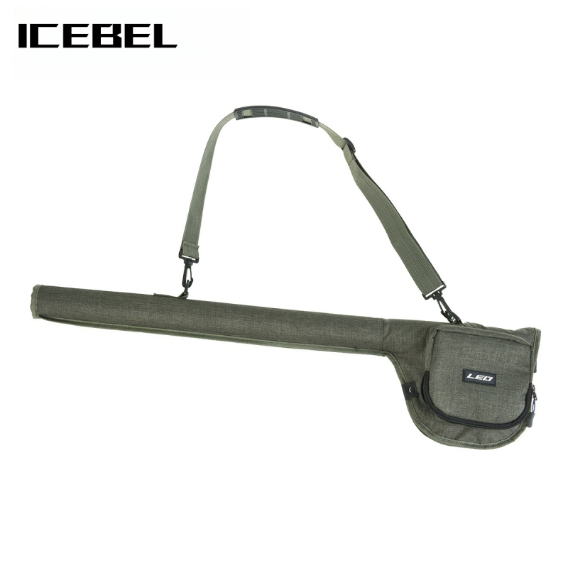 Сак за Fly Fishing Rod – платнен, преносим с твърд тръбен корпус за прът, линия, примамки и макари