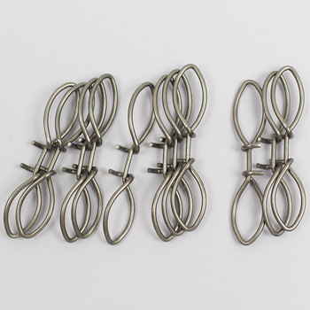 DSNY rozsdamentes acél gyorspin-csatlakozó tengeri horgászathoz, kettős fejű horoggal