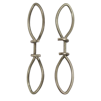 DSNY rozsdamentes acél gyorspin-csatlakozó tengeri horgászathoz, kettős fejű horoggal