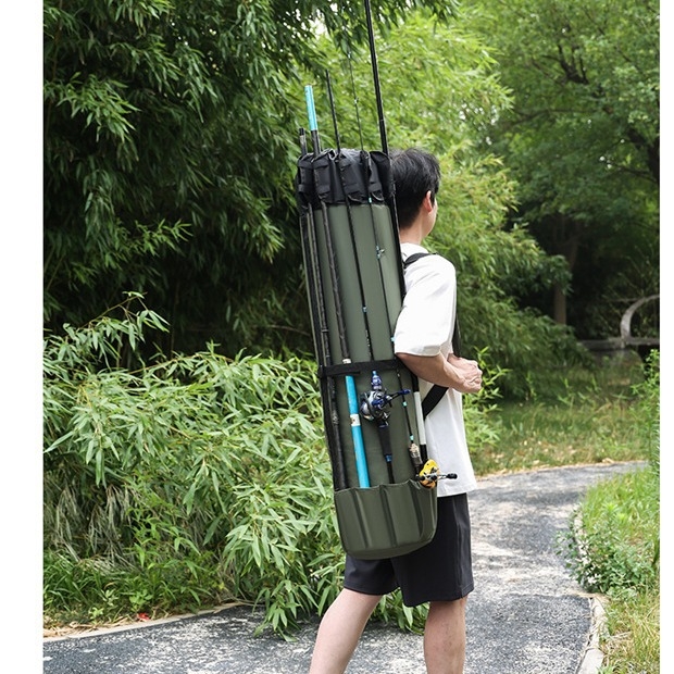 Torba za štap za ribolov od najlonske tkanine, za nošenje ribolovnog opreme, nije vodootporna