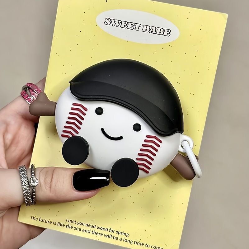 Θήκη προστασίας AirPods από σιλικόνη, Καρτούν στυλ, ανάγλυφη κατασκευή, Συμβατή με AirPods 1/2/3/4 γενιά και Pro 2