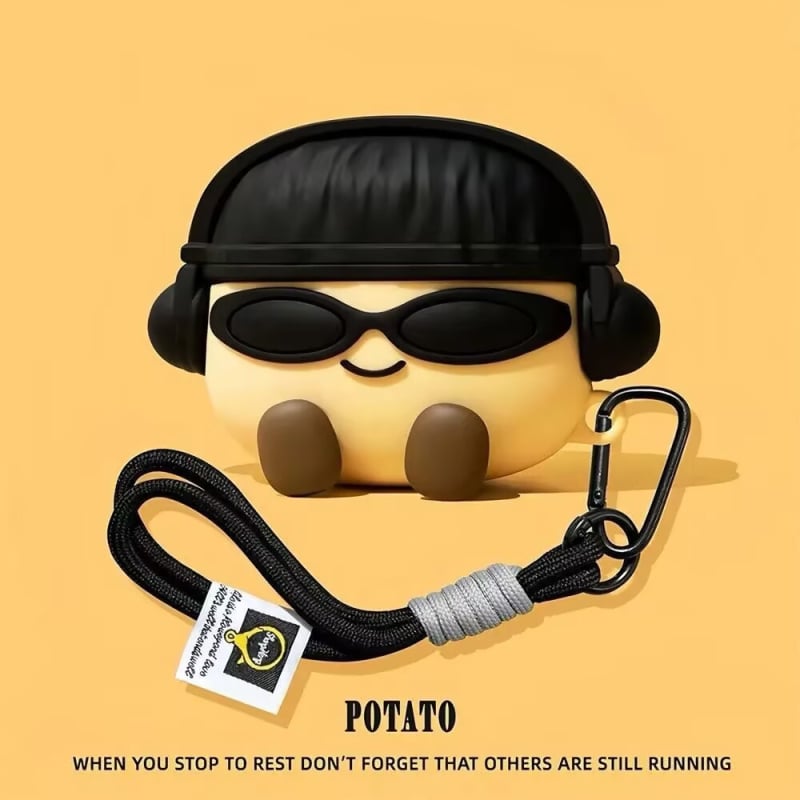 Θήκη προστασίας AirPods από σιλικόνη, Καρτούν στυλ, ανάγλυφη κατασκευή, Συμβατή με AirPods 1/2/3/4 γενιά και Pro 2