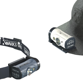 Wolfson CandyX čelna svjetiljka s klipom za kapu, LED 5W, 800mAh, ručni pogon, domet 100–200 m