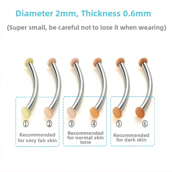 Бижута за пробиване на човешкото тяло, титаниева сплав, геометрична форма, полирана повърхност, чистота F136, персонализация, унисекс стил натурален