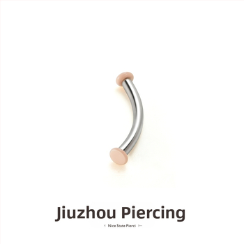 Бижута за пробиване на човешкото тяло, титаниева сплав, геометрична форма, полирана повърхност, чистота F136, персонализация, унисекс стил натурален