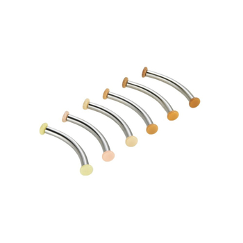 Бижута за пробиване на човешкото тяло, титаниева сплав, геометрична форма, полирана повърхност, чистота F136, персонализация, унисекс стил натурален