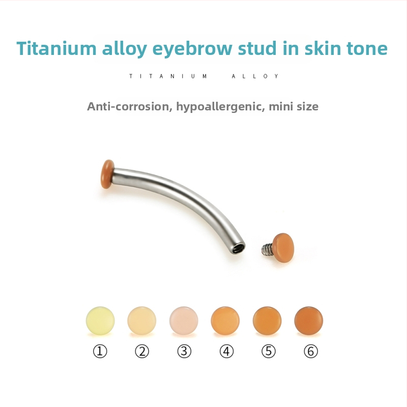 Бижута за пробиване на човешкото тяло, титаниева сплав, геометрична форма, полирана повърхност, чистота F136, персонализация, унисекс стил натурален